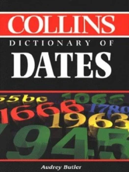 Image of Collins Dictionary of Dates by Audrey Butler Book