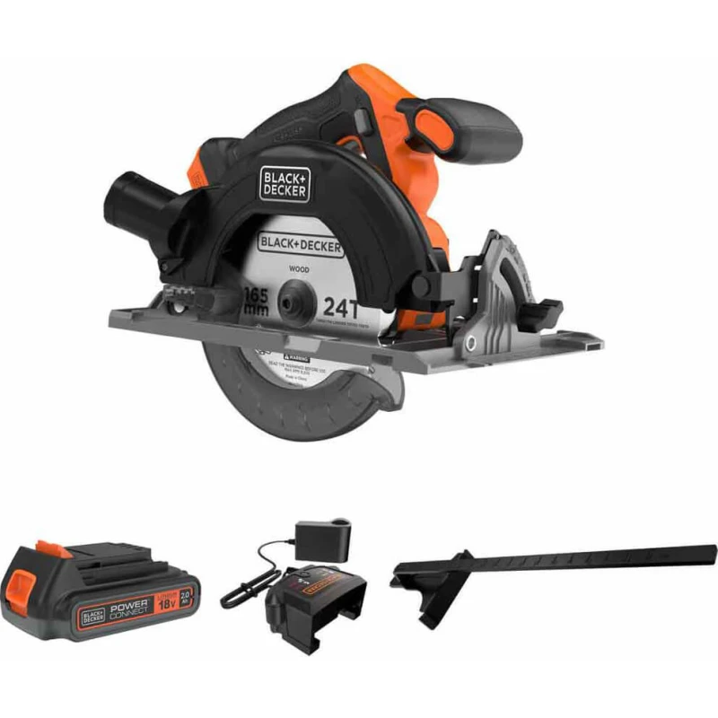Image of Black and Decker BLCCS78 18v Cordless Brushless Circular Saw 165mm 1 x 2ah Li-ion Charger No Case BLCCS78D1