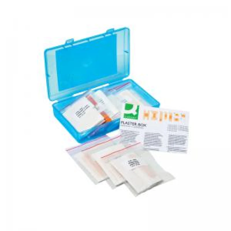 Image of Q-Connect Q-Connect Reclosable Plaster Box Assorted Plasters (Pack of 100) KF14628 KF14628