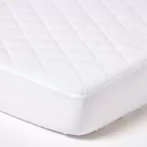 Image of HOMESCAPES Quilted Deep Fitted Waterproof King Size Mattress Protector