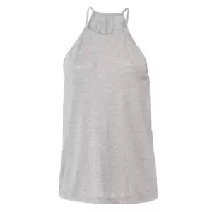 Image of Bella + Canvas Womens/Ladies Flowy High Neck Sleeveless Tank Top (L) (Heather Stone)