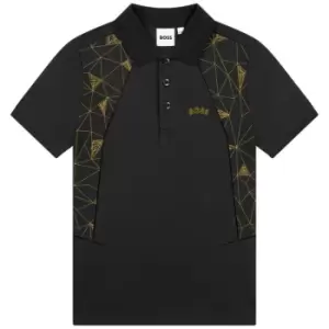 image of Boss Boss Gold Cap Short Sleeve Polo Juniors - Black