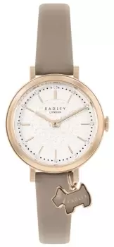 image of Radley RY21506 Selby Street White Dial Brown Leather Watch