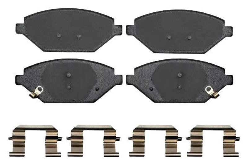 Image of Blue PRINT ADBP420061 Brake pad set Front Axle, with acoustic wear warning, with fastening material Brake Pad Set,disc brake (402)