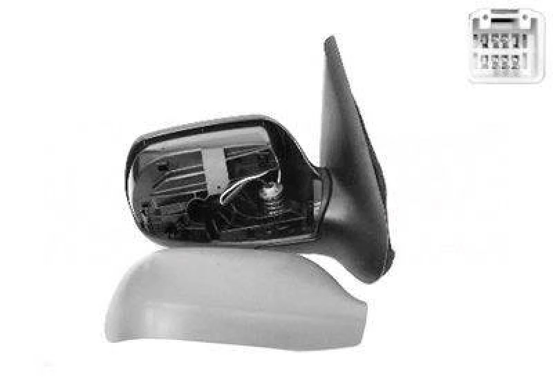 Image of VAN WEZEL 2740818 Wing mirror * HAGUS * Right, Heatable, primed Outside Mirror (50)