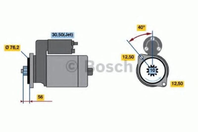 Image of Starter motor Bosch 0 986 018 430