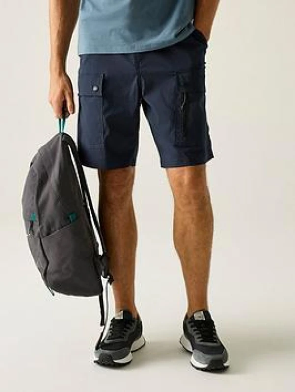 Image of Regatta Mens Arlery Shorts in Mid Navy Size: 40R Mid Navy Male 40R