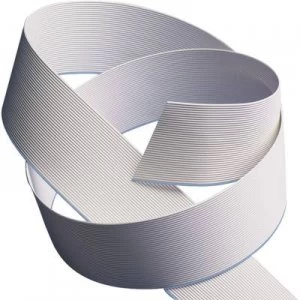 image of 3M 7000057354 Ribbon cable Contact spacing: 1.27mm 10 x 0.08 mm² Grey Sold per metre