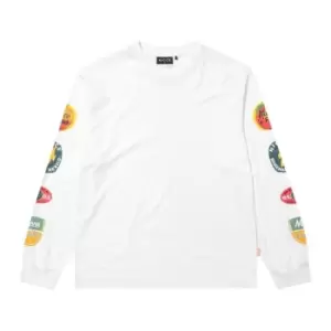 Nicce Stacker Longsleeve T Shirt - White