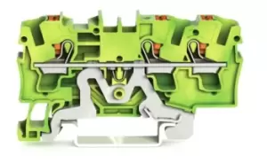 Image of Wago 2204-1307 Terminal Block, Dinrail, 3Ways, 10Awg