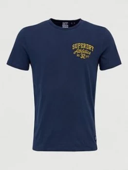 Image of Superdry Superstate T-Shirt, Navy, Size 3XL, Men