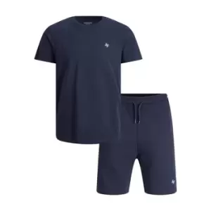 Image of Jack and Jones T Shirt Short Set Mens - Blue
