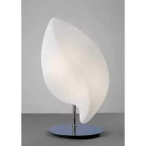 Image of Table Lamp Natura 2 Bulbs E27 Small Indoor, polished chrome/opal white