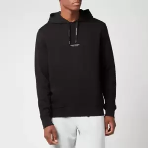 Image of Armani Exchange Mens French Terry Pullover Hoodie - Black - XL