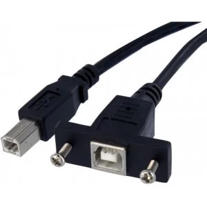 image of 1FT USB 2.0 PANEL MOUNT CABLE