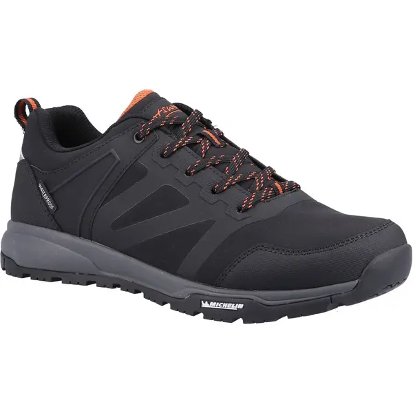 image of Cotswold Mens Kingham Low Waterproof Walking Hiking Shoes Trainers - UK 10 Black male GDE2703BLK10