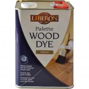 image of Liberon Palette Wood Dye Medium Oak 5l