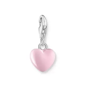 Image of THOMAS SABO Silver Pink Heart Charm