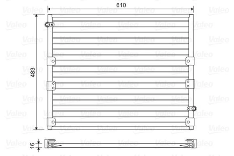 Image of Air conditioning condenser VALEO 814176