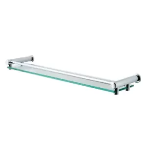 image of Showerdrape Wall Mounted Chrome / Glass Infinity Vanity Shelf