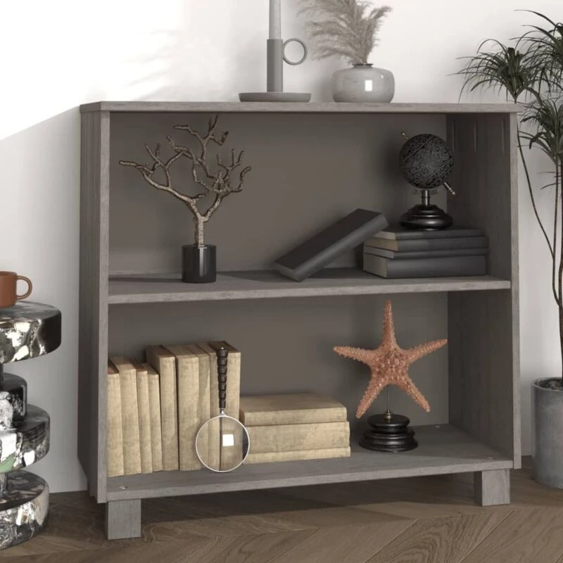 Image of VIDAXL Sideboard hamar Light Grey 85x35x80cm Solid Wood Pine Vidaxl 8720286818497