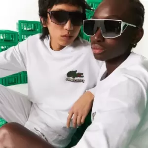 Image of Unisex Lacoste x Minecraft Organic Cotton T-Shirt Size 2 - XS White