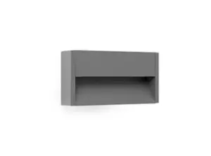 Image of Grada Outdoor Surface Mounted LED Wall Lamp Dark Grey 6W 3000K IP54