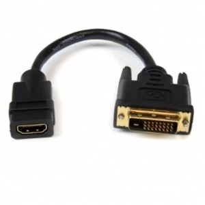 Image of 8in HDMI to DVI D Video Cable Adapter HDMI Female to DVI Male