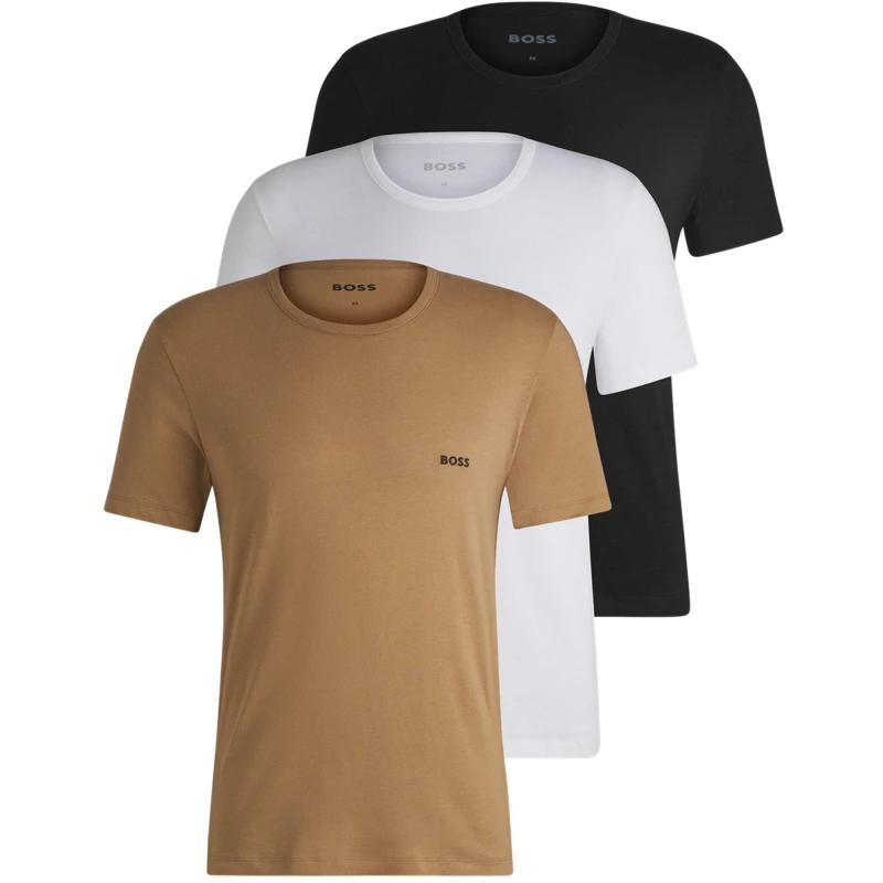 Image of BOSS 3 Pack Classic T-Shirt - Multi Size XL Men Print VIIN0 Male XL