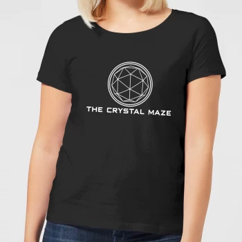 Image of Crystal Maze Logo Womens T-Shirt - Black - XL
