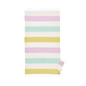 image of Joules Summer Stripe Turkish Towel, Multi