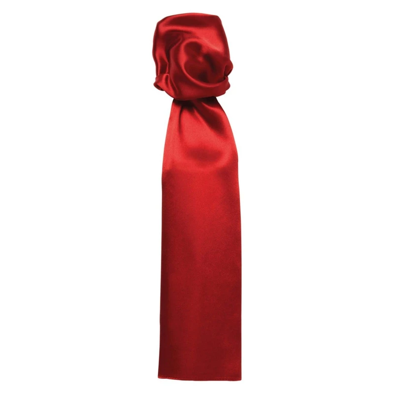 Image of Premier Premier Men Colours Plain Scarf in Red Red One Size Male 5063470683178
