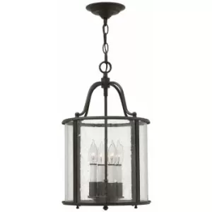 Image of Loops - 4 Bulb Ceiling Pendant Light Fitting Olde Bronze LED E14 60W Bulb