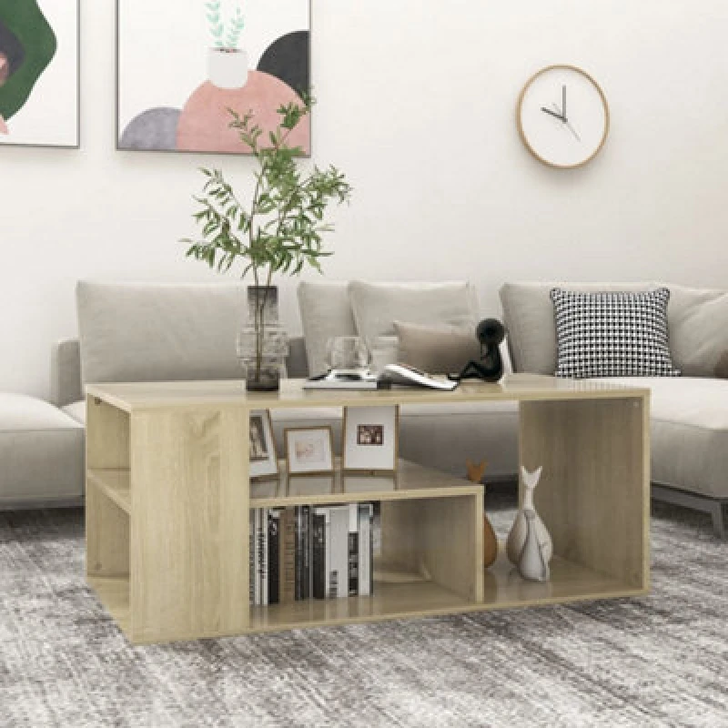 Image of VIDAXL Coffee Table Sonoma Oak 100x50x40cm Engineered Wood vidaXL 8720286561256
