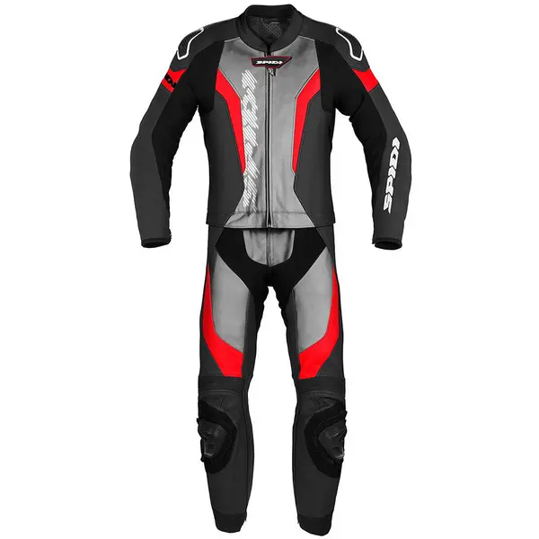 Image of Spidi Laser Touring Two Piece Racing Suit Red Black 52
