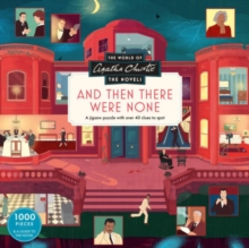 Image of The World of Agatha Christie: And Then There Were None : A 1000 Piece jigsaw puzzle illustrated by Ruby Ash Jigsaw