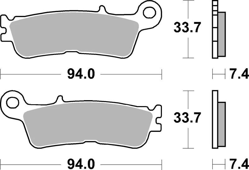 Image of Brembo S.p.A. Sinter Brake Pads 07YA55SD