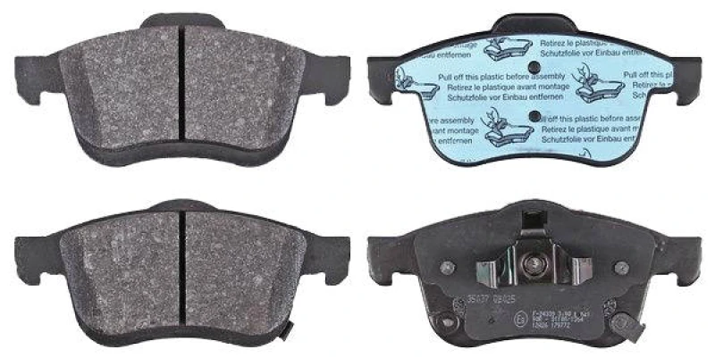 Image of A.B.S. 35037 Brake pad set with acoustic wear warning Brake Pad Set,disc brake (402)