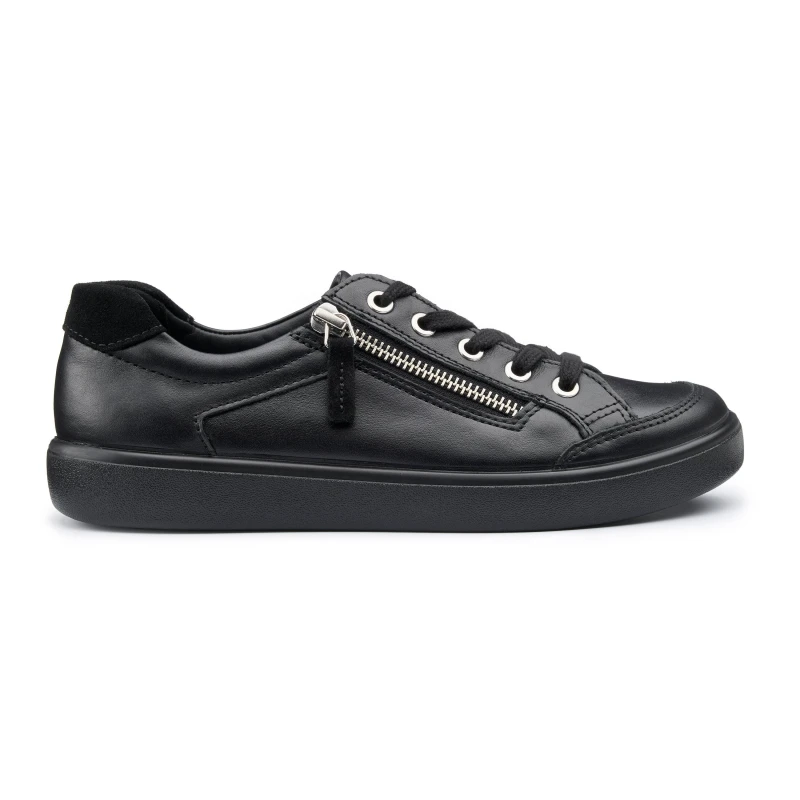 Image of Hotter Womens 'Chase II' Deck Shoes in Black Size: 4 Black Female 4