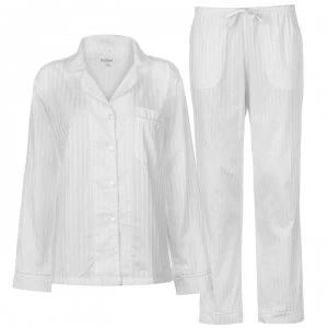 Image of Bedhead Classic Striped Pyjama Set Ladies - 996B Whte 3D S