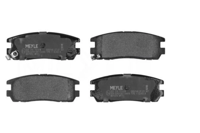 Image of MEYLE 025 218 7514/W Brake pad set Rear Axle, with acoustic wear warning, Original Quality, with anti-squeak plate Brake Pad Set,disc brake (402)