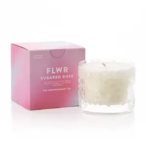 image of The Aromatherapy Co FLWR Sugar Rose Candle 100g Pink