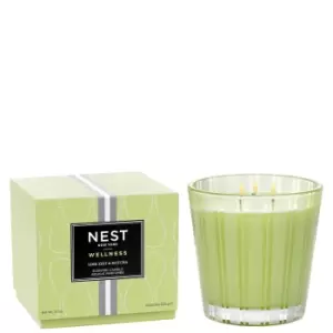 Image of NEST New York Lime Zest and Matcha 3 Wick Candle 600g