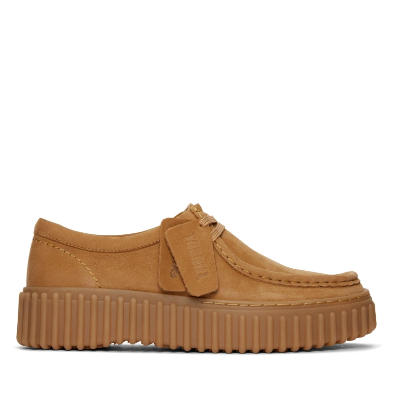 Image of Clarks Bee Flat Shoes - Brown Brown 6