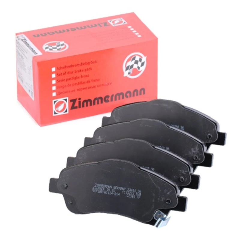 Image of ZIMMERMANN 23768.185.1 Brake pad set Front Axle, with acoustic wear warning, Photo corresponds to scope of supply Brake Pad Set,disc brake (402)