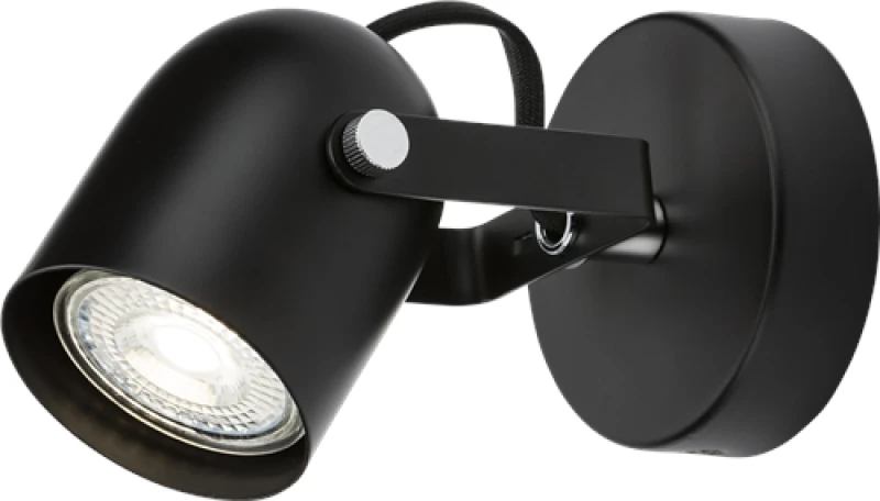 Image of Netlighting Knightsbridge 230V GU10 Single Spotlight Matt Black CSPT1BK Black