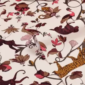 Image of Exotic Wildlings Wallpaper Natural/Multi