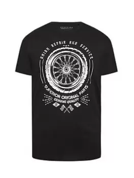 Image of BadRhino Union Repair T-Shirt - Black, Size 2XL, Men