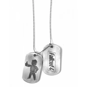 Image of Fallout 4 Logo and Vault Boy Approves Pair of Dog Tags