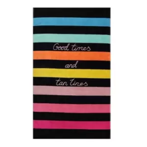 image of Biba Slogan Beach Towel - Multi